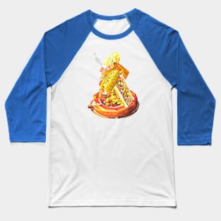 Chicago Food Pyramid Baseball T-Shirt